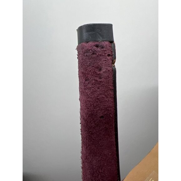 Vince Camuto Womens VC-Keyna Peep-Toe Ankle Booties Size 8M Plum Suede Leather U - Picture 8 of 11